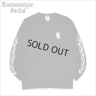 画像1: KustomStyle カスタムスタイル SHOEBOX L/S Tシャツ BLACK