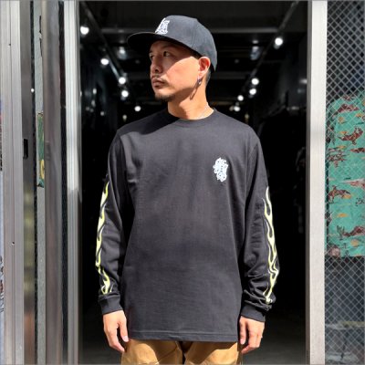 画像2: KustomStyle カスタムスタイル SHOEBOX L/S Tシャツ BLACK