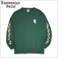 KustomStyle カスタムスタイル SHOEBOX L/S Tシャツ IVY GREEN