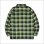 画像2: 【送料無料】KustomStyle カスタムスタイル HAVOC L/Sチェックシャツ GREEN (2)
