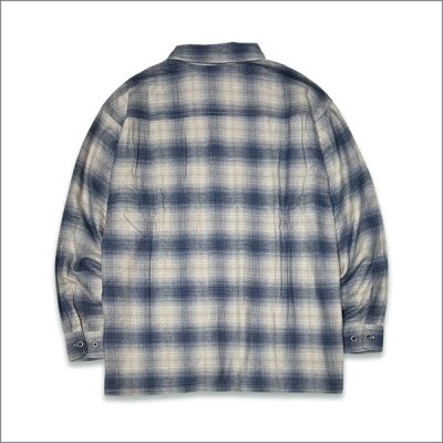 画像2: 【送料無料】KustomStyle カスタムスタイル HAVOC L/Sチェックシャツ L.BLUE