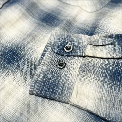 画像5: 【送料無料】KustomStyle カスタムスタイル HAVOC L/Sチェックシャツ L.BLUE
