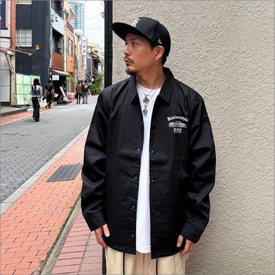画像3: 【送料無料】KustomStyle カスタムスタイル QC コーチジャケット BLACK