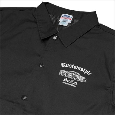 画像5: 【送料無料】KustomStyle カスタムスタイル QC コーチジャケット BLACK