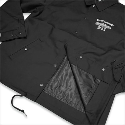 画像7: 【送料無料】KustomStyle カスタムスタイル QC コーチジャケット BLACK