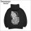 画像1: 【送料無料】KustomStyle カスタムスタイル SKULL ROSE PRAYING HANDS プルオーバーパーカー BLACK (1)
