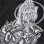 画像4: 【送料無料】KustomStyle カスタムスタイル SKULL ROSE PRAYING HANDS プルオーバーパーカー BLACK (4)