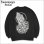 画像1: 【送料無料】KustomStyle カスタムスタイル SKULL ROSE PRAYING HANDS クルーネックスウェット BLACK (1)