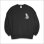 画像2: 【送料無料】KustomStyle カスタムスタイル SKULL ROSE PRAYING HANDS クルーネックスウェット BLACK (2)