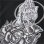 画像4: 【送料無料】KustomStyle カスタムスタイル SKULL ROSE PRAYING HANDS クルーネックスウェット BLACK (4)
