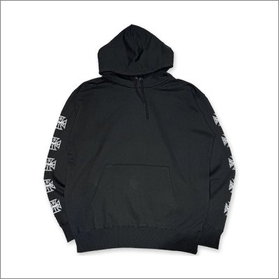 画像2: 【送料無料】KustomStyle カスタムスタイル IRON CROSS 25th プルオーバーパーカー BLACK