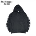 【送料無料】KustomStyle カスタムスタイル IRON CROSS 25th ZIPパーカー BLACK