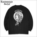 【送料無料】KustomStyle カスタムスタイル BARONESS ヘヴィーウェイトBIG L/S Tシャツ BLACK