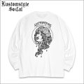 【送料無料】KustomStyle カスタムスタイル BARONESS ヘヴィーウェイトBIG L/S Tシャツ WHITE