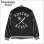 画像1: 【送料無料】KustomStyle x US VERSUS THEM BROTHERHOOD MELTON VARSITY JKT BLACK/WHITE (1)