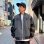 画像3: 【送料無料】KustomStyle x US VERSUS THEM BROTHERHOOD MELTON VARSITY JKT CHARCOAL (3)