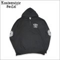 【送料無料】KustomStyle カスタムスタイル HOURGLASS ZIPパーカー BLACK