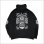 画像2: 【送料無料】KustomStyle カスタムスタイル HOURGLASS ZIPパーカー BLACK (2)