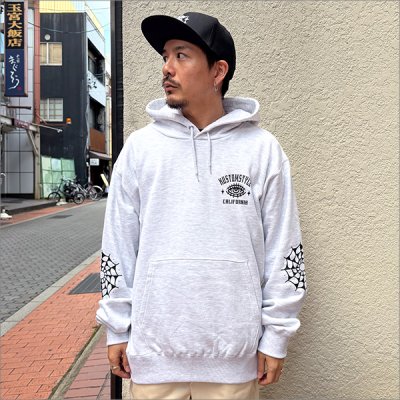 画像3: 【送料無料】KustomStyle カスタムスタイル HOURGLASS プルオーバーパーカー ASH