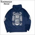 【送料無料】KustomStyle カスタムスタイル HOURGLASS プルオーバーパーカー NAVY