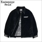 【送料無料】KustomStyle カスタムスタイル RESPECT&TRUST HW JACKET BLACK VELOUR