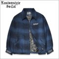 【送料無料】KustomStyle カスタムスタイル RESPECT&TRUST HW JACKET NAVY CHECK