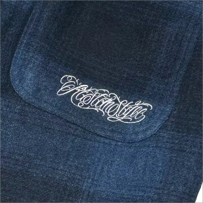 画像4: 【送料無料】KustomStyle カスタムスタイル RESPECT&TRUST CHECK WOOL パンツ NAVY