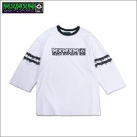 【送料無料】MxMxM マジカルモッシュミスフィッツ MxMxM どろどろ FOOTBALL Tシャツ WHITE
