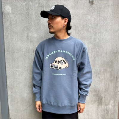 画像3: 【送料無料】MxMxM マジカルモッシュミスフィッツ MxMxM RIDE CLUB クルーネックスウェット BLUE