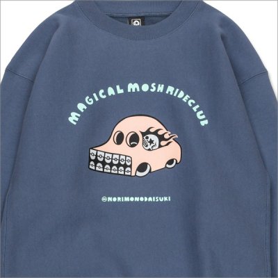 画像4: 【送料無料】MxMxM マジカルモッシュミスフィッツ MxMxM RIDE CLUB クルーネックスウェット BLUE