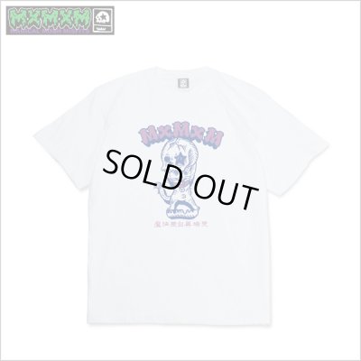 画像1: MxMxM マジカルモッシュミスフィッツ ねこどくろ Tシャツ WHITE