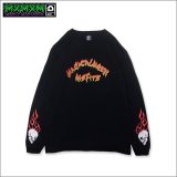 MxMxM マジカルモッシュミスフィッツ MxMxM FIRE L/S Tシャツ BLACK