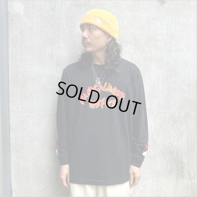 画像2: MxMxM マジカルモッシュミスフィッツ MxMxM FIRE L/S Tシャツ BLACK