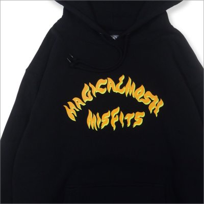 画像3: 【送料無料】MxMxM マジカルモッシュミスフィッツ MxMxM FIRE P/Oパーカー BLACK