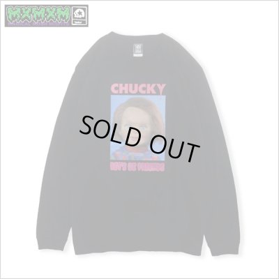 画像1: MxMxM x CHUCKY LET'S BE FRIENDS L/S Tシャツ BLACK