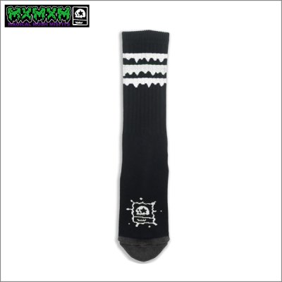 画像1: MxMxM マジカルモッシュミスフィッツ どろどろ MxMxM SOX BLACK/WHITE