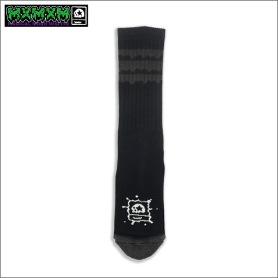 画像1: MxMxM マジカルモッシュミスフィッツ どろどろ MxMxM SOX BLACK/BLACK