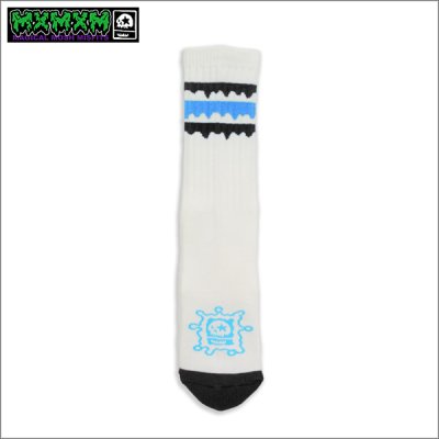 画像1: MxMxM マジカルモッシュミスフィッツ どろどろ MxMxM SOX WHITE/BLUE