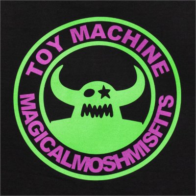 画像5: MxMxM x TOY MACHINE マジカルモッシュミスフィッツ MMM MONSTER Tシャツ BLACK