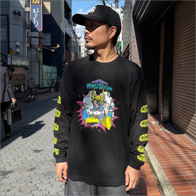 画像2: MxMxM x 僕のヒーローアカデミア ALL MIGHT L/S Tシャツ BLACK