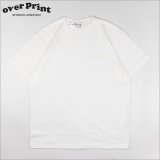 over print オーバープリント EMB logo Tシャツ WHITE