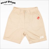 【40％OFF】over print オーバープリント EMB baker ショーツ SAND