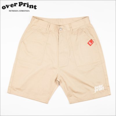 画像1: 【送料無料】over print オーバープリント EMB baker ショーツ SAND