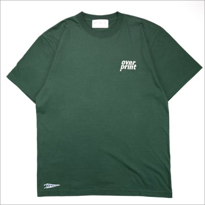 画像2: over print オーバープリント back pennant Tシャツ D.GREEN