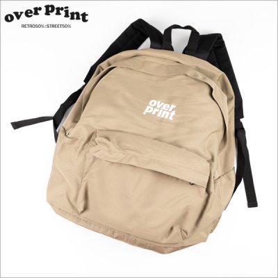 画像1: 【送料無料】over print オーバープリント PACKING バックパック BEIGE