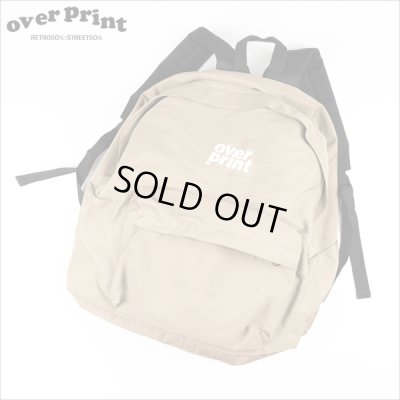 画像1: 【70％OFF】over print オーバープリント PACKING バックパック BEIGE