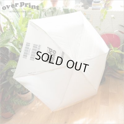 画像1: 【40％OFF】over print オーバープリント Folding umbrella GRAYISH WHITE
