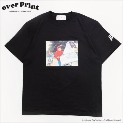 画像1: over print オーバープリント E.T. 1 Tシャツ BLACK