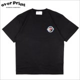 over print オーバープリント Velbed emblem Tシャツ BLACK