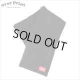 【70％OFF】over print オーバープリント thick マフラー BLACK